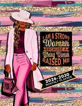 Black Phenomenal Woman 5-Year Planner 2026-2030: Includes Calendars, To-Do Lists, Notes, Goals, Yearly Overview, Holidays Celebrations and Contact ... of African American Black Girl Magic